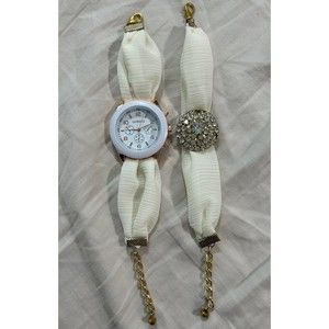 Matching watch and bracelet set